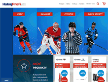 Tablet Screenshot of hokejprofi.cz